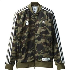 BAPE x ADIDAS Camo Track Suit Jacket